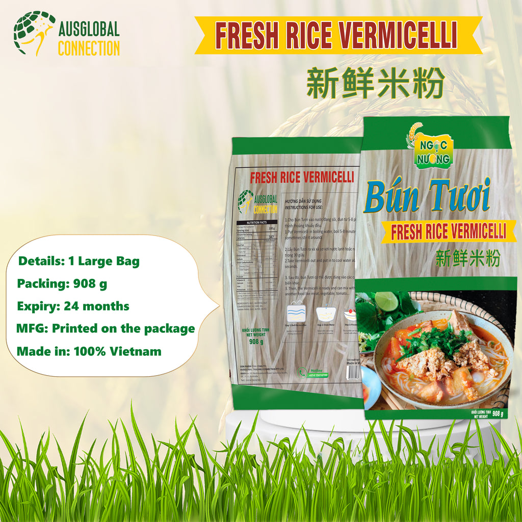 Ngoc Nuong FRESH Rice Vermicelli - 908g (Bún Tươi)